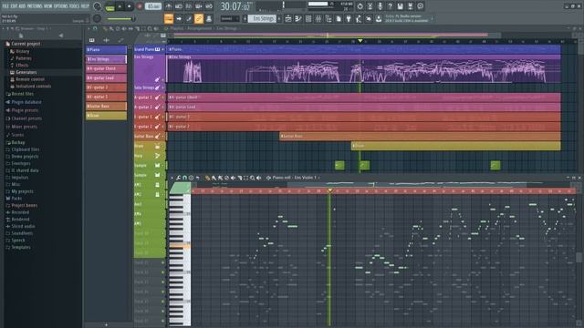 Ballad FL Studio - Kpop Ballad Realistic Midi Strings Arrangement смотреть онлайн