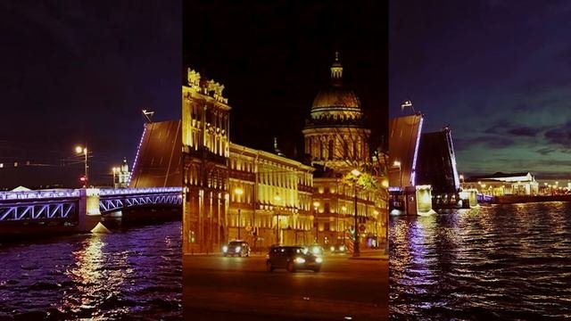Развод мостов в Санкт-Петербурге. Невероятное зрелище ночного города.