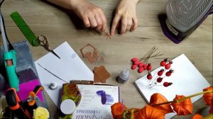 ШИПОВНИК из ВОЗДУШНОГО пластилина своими руками / Жидкий фоамиран / Rosehip DIY / Air clay