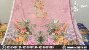 Linen 2022 Diamond Dupatta | Digital Print Suit New Design | Cloth Market Pakistan online @eLibas