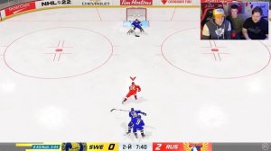 НАЧАЛО! МЧМ В NHL 22 | РОССИЯ vs ШВЕЦИЯ [Игра №1]