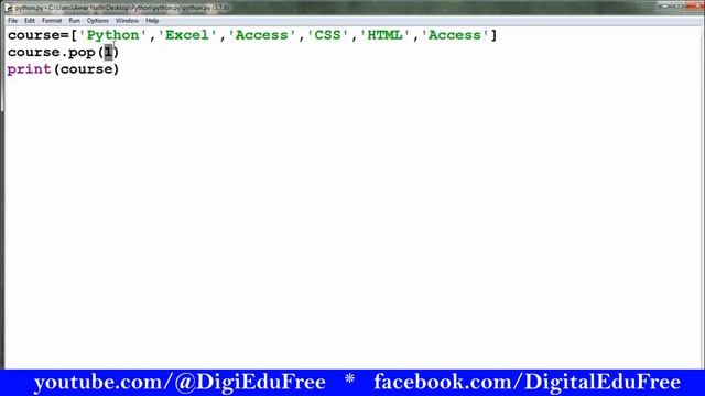 Python List Data Type #Part3 | Remove & Update Data in List