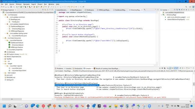 045|Automation| Integration of Cucumber7 with TestNG7, Selenium4 | 1 session for Login,1 for Others смотреть онлайн