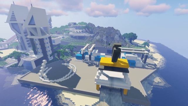 Futuristic City #6: CARGO PORT - Minecraft Timelapse смотреть онлайн