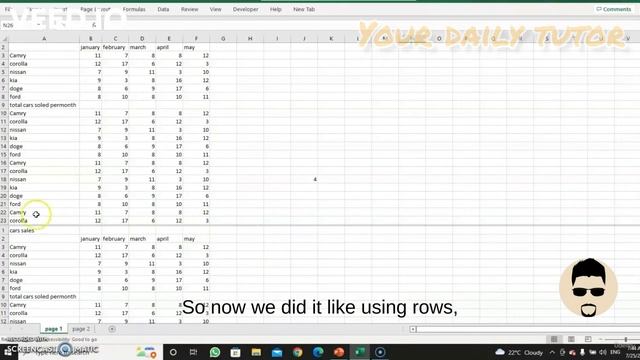 Excel Tutorial for Beginner. Part 12.#excel #exceltutorial