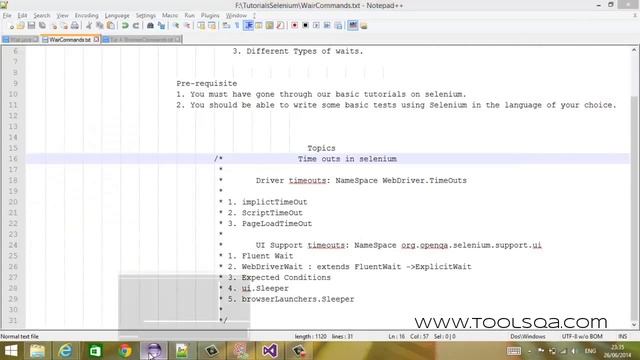 Wait Commands in Selenium WebDriver Part 1