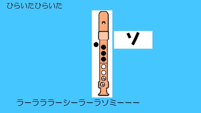ひらいたひらいた ソプラノリコーダー ドレミ運指つき смотреть онлайн