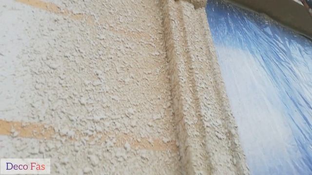 отделку фасадов Жидким Травертином который создает эффект настоящего камня травертин. смотреть онлайн