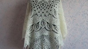 Готовые работы. Три шали Дикие Лебеди спицами. Knitting shawl