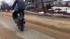 Stunt/Jog/MST/Стант/Джог/Стант на скутере Ямаха джог (yamaha jog artistic)