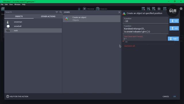 Create a Snowman Fight Game in GDevelop | GDevelop Tutorial смотреть онлайн