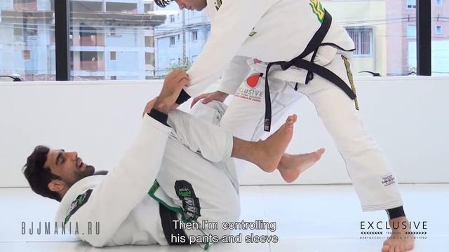 Свип из открытого гарда  Леандро Ло