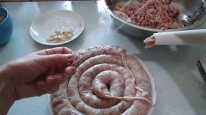 Как приготовить домашнюю колбасу. How to cook a local sausage.