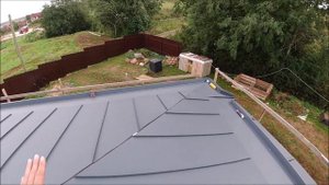 Фальцевая кровля. Надстенный Желоб. (4 серия)