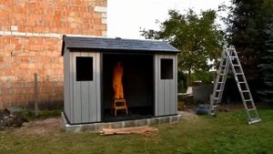 Сборка хозблока Keter Oakland 1175 SD