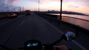 Bajaj Dominar 400 / Неспешная обкатка / Вечерний Киев