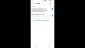 Como Habilitar Ou Desabilitar Cookies Pelo Celular