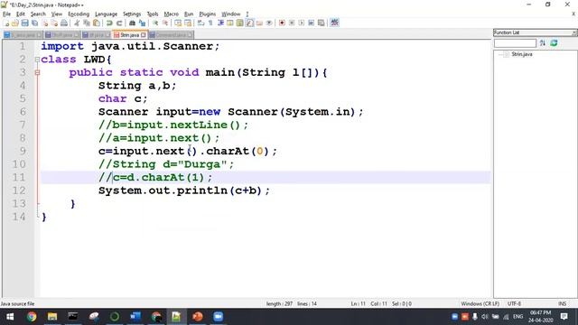 1.3 JAVA - IO function char input using Scanner class part 3 смотреть онлайн