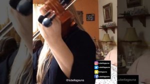 (Sad turkish song)Gülümcan cover played with violin by @lubellagauna