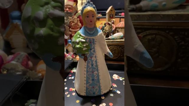 Снегурочка СССР  #елочныеигрушкиссср #christmastoys #christmastreetoys смотреть онлайн