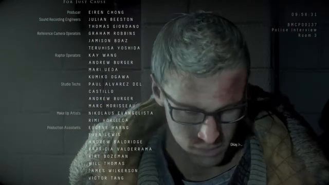 Until Dawn - Police Interview Chris