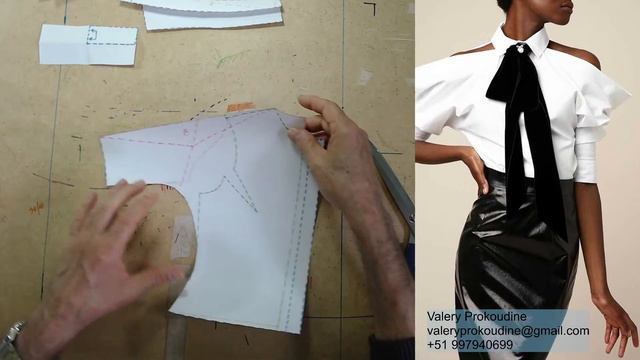 моделируем блузку Modelado De Blusa #курсыкройкиишитья #diseñodemodas #валерийпрокудиншитьё