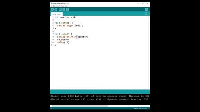 Arduino - How To Use The Serial Plotter On Arduino IDE