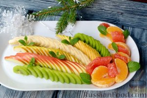 Детский праздник должен быть ярким! 
ФРУКТОВАЯ НАРЕЗКА "ХВОСТ ПЕТУХА"