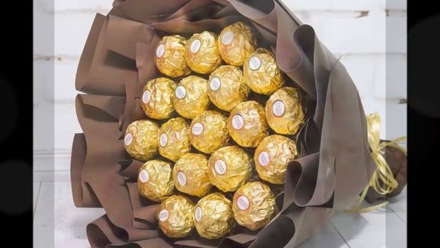 Съедобный букет от магазина "Цветы для души"
