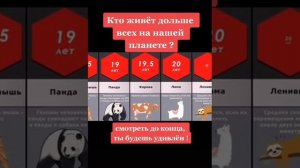 Кто живёт дольше всех на нашей планете |