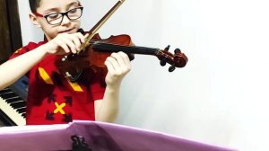 "Осенний дождичек". Скрипка. Из сборника В. Якубовской "Вверх по ступенькам". #violinforbeginners