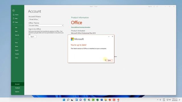 ? Update Word, Excel or PowerPoint Windows 11 ✔️ UPDATE OFFICE WINDOWS 11
