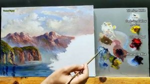 How I Paint Landscape Just By 4 Colors Oil Painting Landscape Step By Step 4 By Yasser Fayad