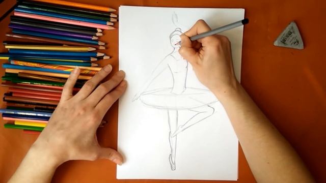 Как нарисовать балерину. Онлайн-школа рисования "Малевашки"