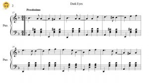 Dark Eyes (Очи чёрные) (Piano Solo/Sheets)