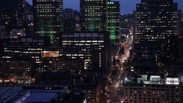 Шум ночного города для любителей суеты за окном. смотреть онлайн