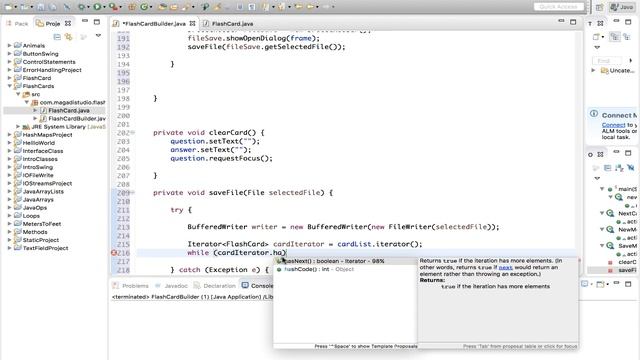 054 Java Swing Application Flash Card Part 4 смотреть онлайн