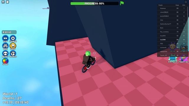 РОБЛОКС ПАРКУР , НО Я НА ВЕЛОСИПЕДЕ !! Obby But You're on a Bike In ROBLOX? смотреть онлайн