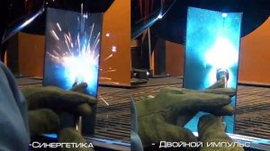 Сварка вертикального шва в режиме синергетика и двойной импульс | HUGONG SUPERMATRIX