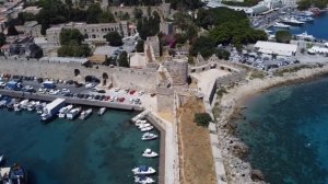 [4к]  Родос Греция , Родос Греция пляжи, с дрона, и интересные места.  Rhoses Greece 4k
