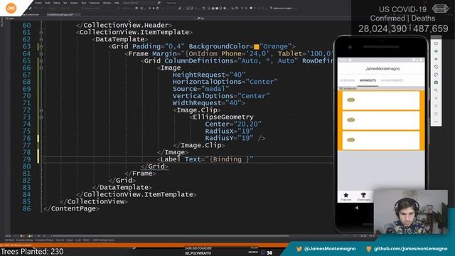 Live Stream: Building a Peloton Clone with Xamarin.Forms Part 6: CollectionView - Workouts Page смотреть онлайн