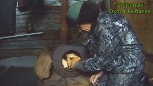 Как быстро растопить печку без щепок  (Маленькие хитрости Охотника Промысловика)