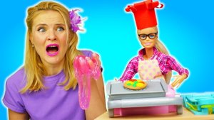 Первый рабочий день повара Барби - Видео для девочек - Игры в куклы Барби