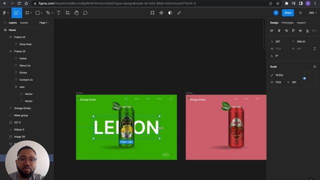 Figma tutorial : Creating 3D fruit can in figma.