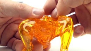 Crystal Amber Tyrannosaurus Rex 3D Jigsaw puzzle - T-Rex Dino Toy Puzzle - Dinosaur speed Build