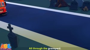 Creepy SPOOKY WHEELS ON THE BUS Halloween Monster Skeletons Song