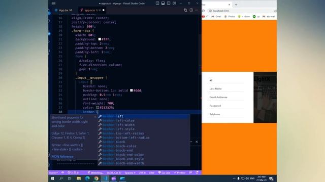 Signup UI challenge -01 | React | Include source code смотреть онлайн