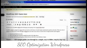 SEO Optimization Wordpress - WordPress SEO Starts Here  Using Yoast's Plugin