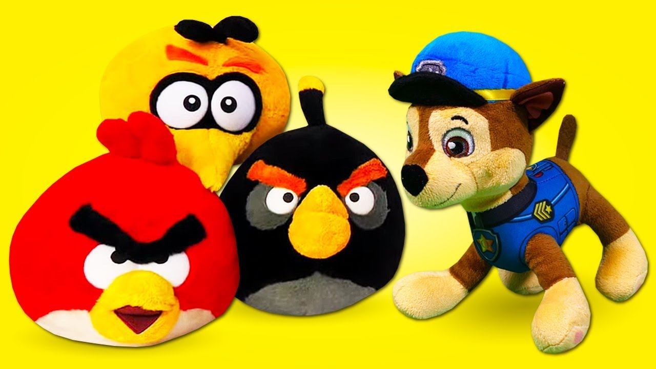 Paw Patrol Mighty Pups Rescue Clown from Angry Birds смотреть онлайн