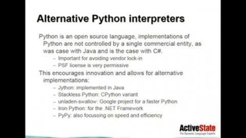 ActiveState Webinars: Python - The Programmer's Lingua Franca